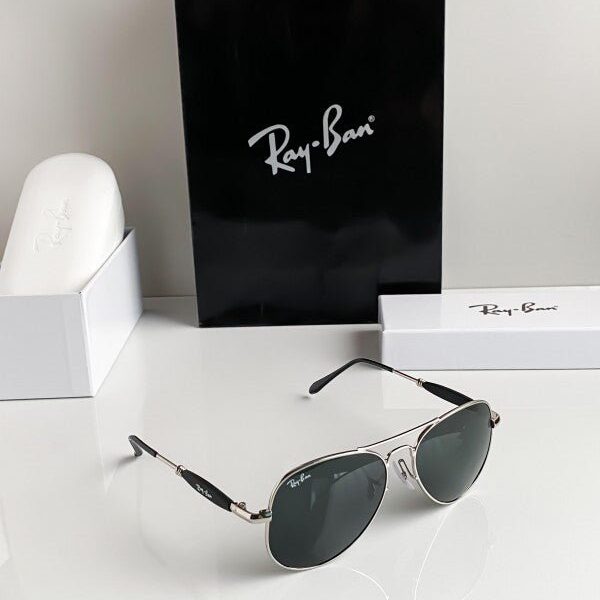 Branded Rb Black Aviator Sunglasses Bt