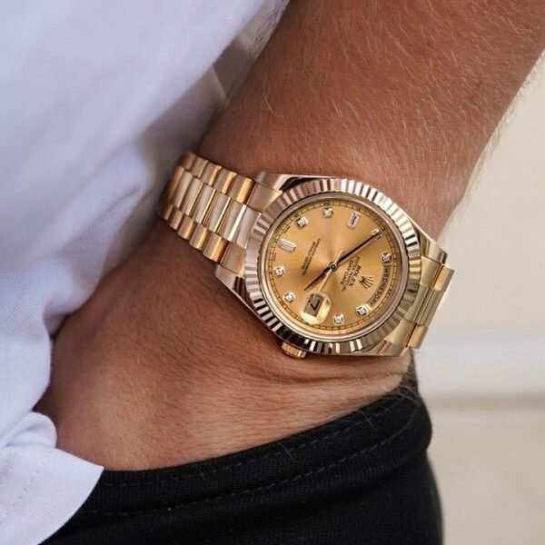 ROLEX DAY-DATE Quartz PRIMIUM QUILTY WATCH
