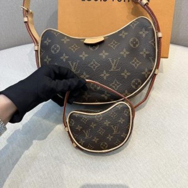 Louis Vuitton Croissant praise pea old flower one-shoulder crossbody bag Combo1756
