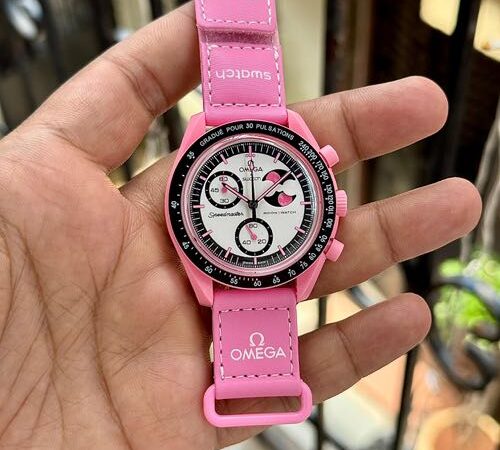 Omega x Swatch Bioceramic MoonSwatch Mission to the Pink Moonphase